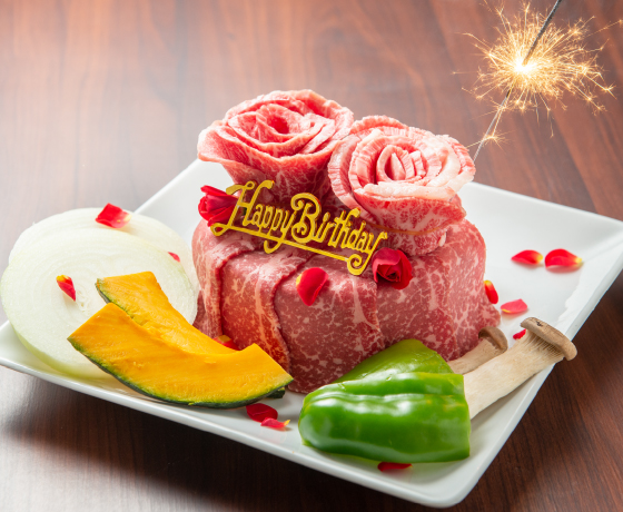 焼肉武田や特製肉ケーキ